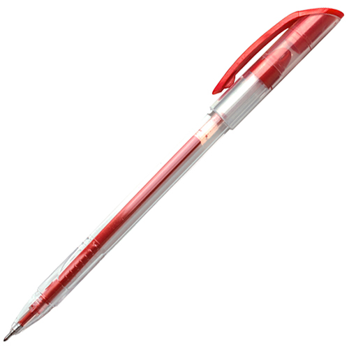 Ручка гелевая красный, синий, черный стержень, HYDRA 